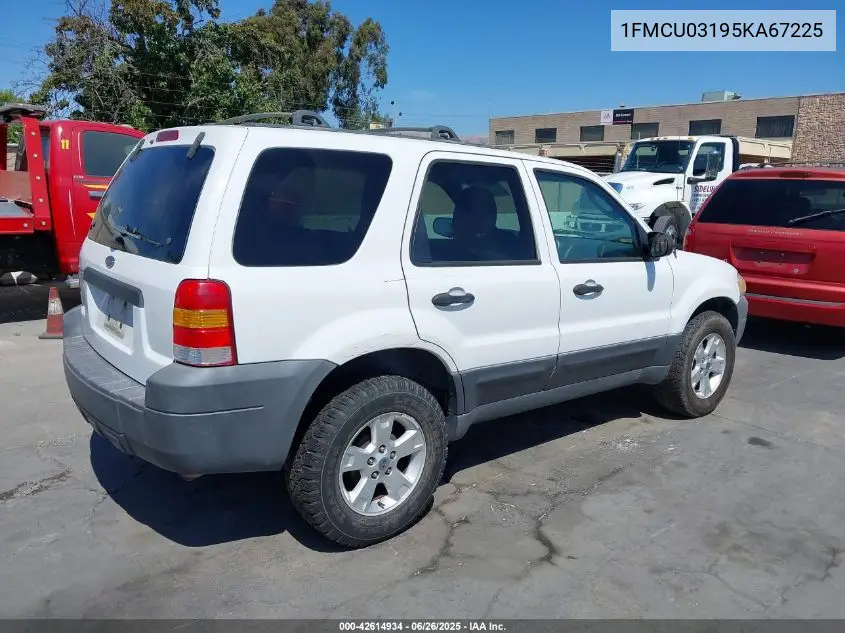2005 Ford Escape Xlt VIN: 1FMCU03195KA67225 Lot: 42614934