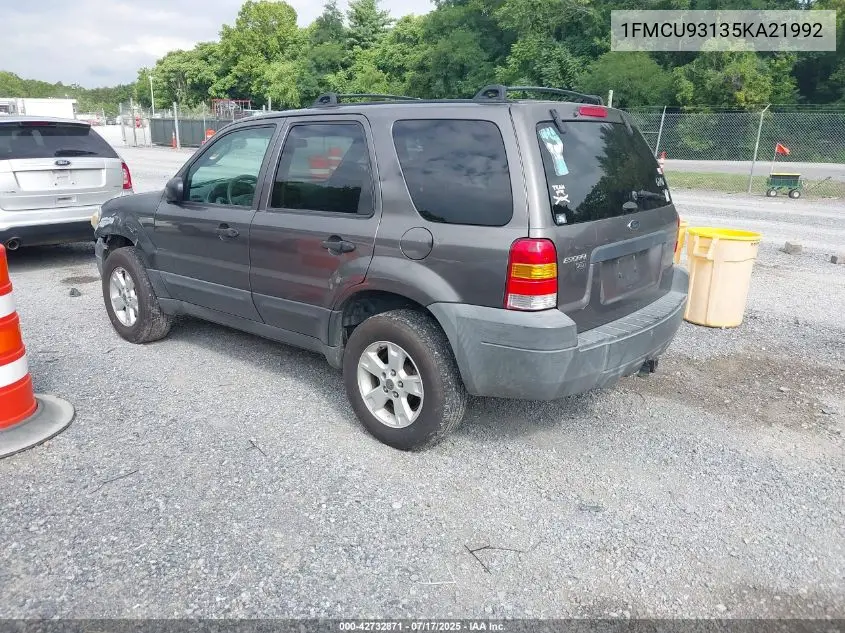2005 Ford Escape Xlt VIN: 1FMCU93135KA21992 Lot: 42732871