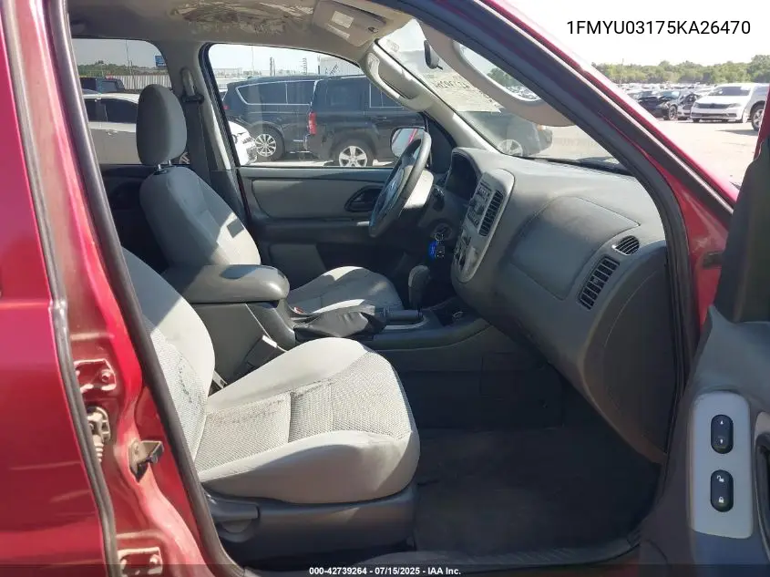 2005 Ford Escape Xlt VIN: 1FMYU03175KA26470 Lot: 42739264