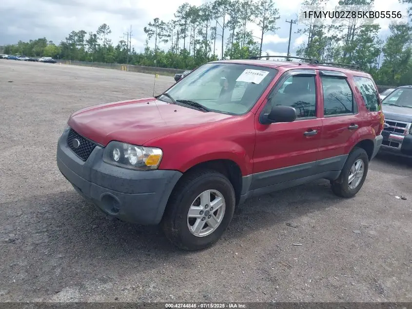 2005 Ford Escape Xls VIN: 1FMYU02Z85KB05556 Lot: 42744846