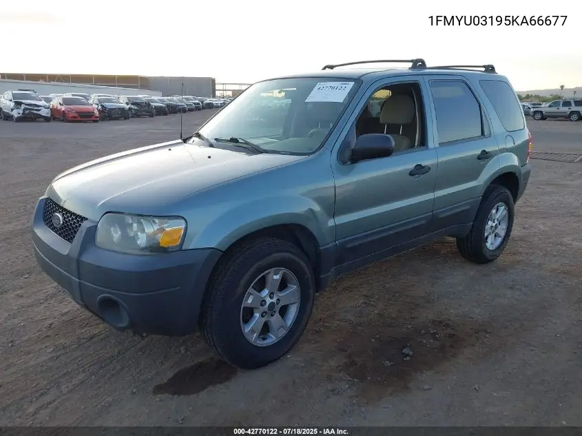 2005 Ford Escape Xlt VIN: 1FMYU03195KA66677 Lot: 42770122