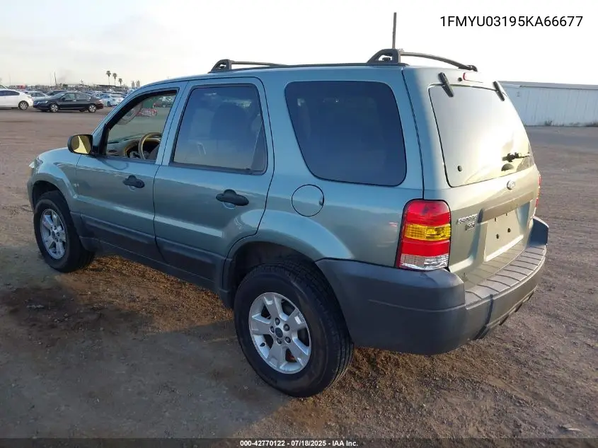 2005 Ford Escape Xlt VIN: 1FMYU03195KA66677 Lot: 42770122