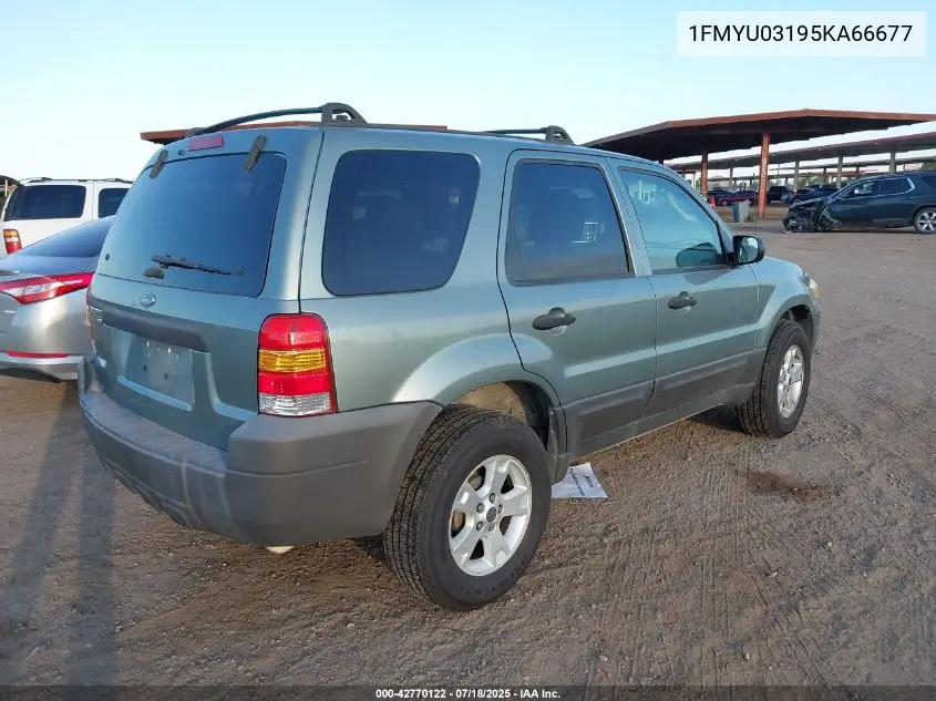 2005 Ford Escape Xlt VIN: 1FMYU03195KA66677 Lot: 42770122