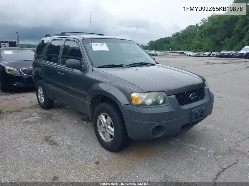 2005 Ford Escape Xls VIN: 1FMYU92Z65KB19878 Lot: 42776037