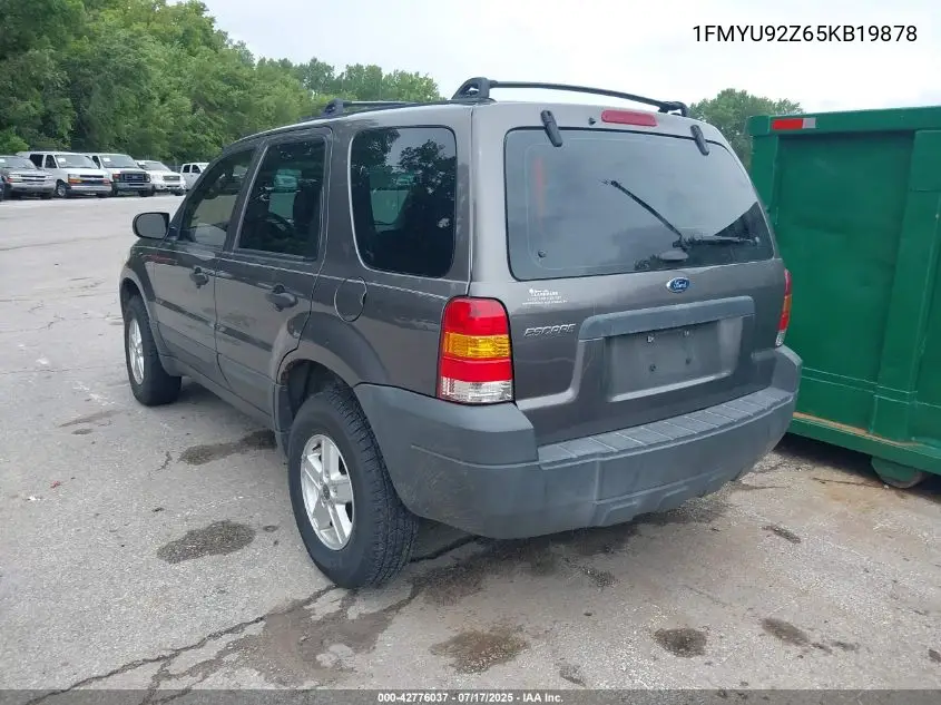 2005 Ford Escape Xls VIN: 1FMYU92Z65KB19878 Lot: 42776037