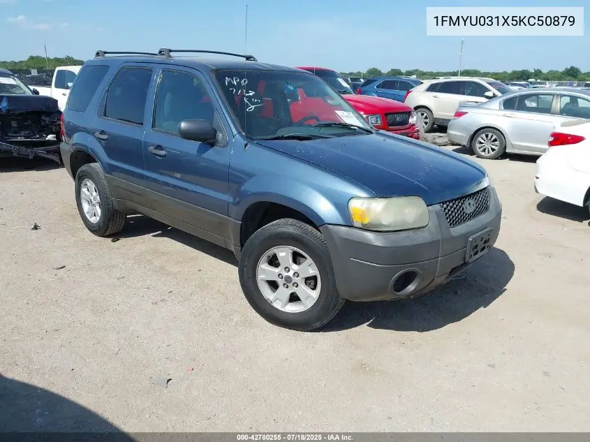 2005 Ford Escape Xlt VIN: 1FMYU031X5KC50879 Lot: 42780255