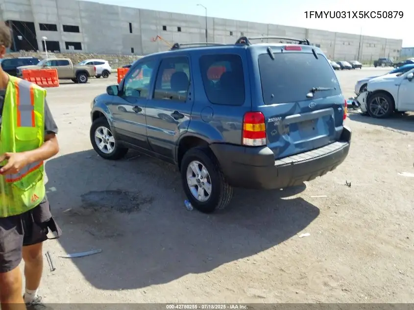 2005 Ford Escape Xlt VIN: 1FMYU031X5KC50879 Lot: 42780255
