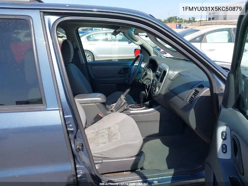 2005 Ford Escape Xlt VIN: 1FMYU031X5KC50879 Lot: 42780255
