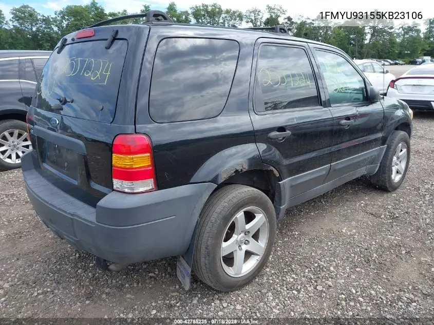 2005 Ford Escape Xlt VIN: 1FMYU93155KB23106 Lot: 42785235