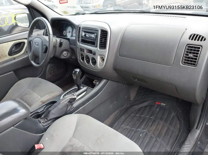 2005 Ford Escape Xlt VIN: 1FMYU93155KB23106 Lot: 42785235