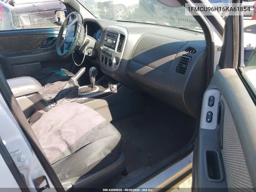 2006 Ford Escape Hybrid VIN: 1FMCU96H16KA61854 Lot: 42580035