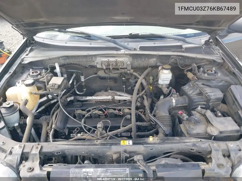 2006 Ford Escape Xlt VIN: 1FMCU03Z76KB67489 Lot: 42587124