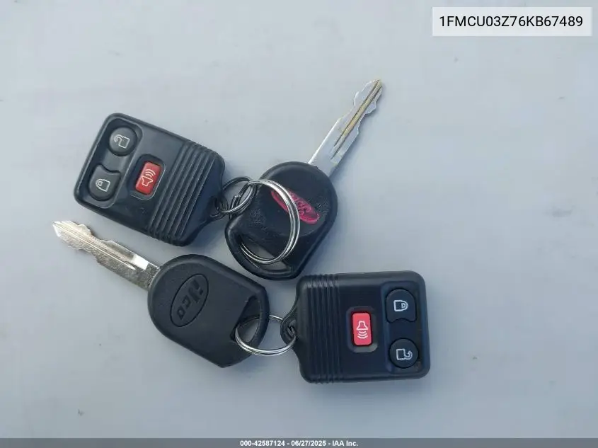 2006 Ford Escape Xlt VIN: 1FMCU03Z76KB67489 Lot: 42587124