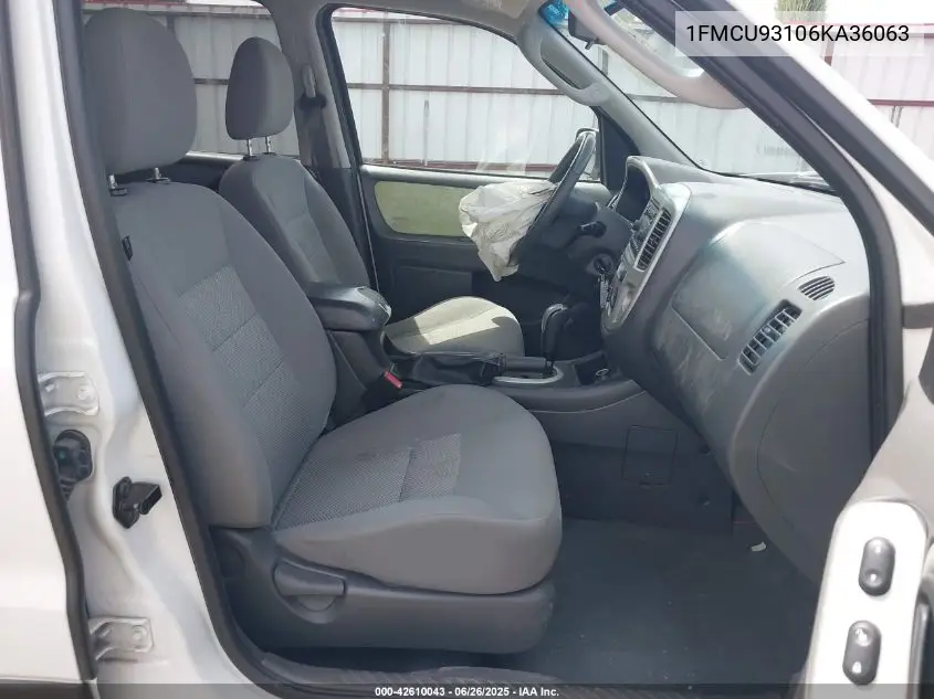2006 Ford Escape Xlt/Xlt Sport VIN: 1FMCU93106KA36063 Lot: 42610043