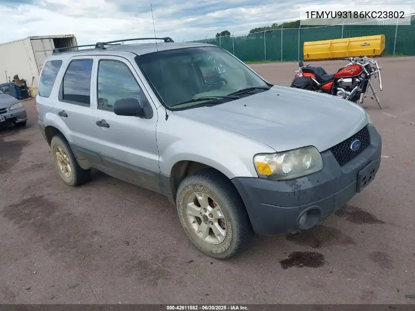 2006 Ford Escape Xlt/Xlt Sport VIN: 1FMYU93186KC23802 Lot: 42611582