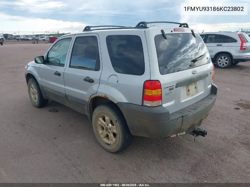 2006 Ford Escape Xlt/Xlt Sport VIN: 1FMYU93186KC23802 Lot: 42611582