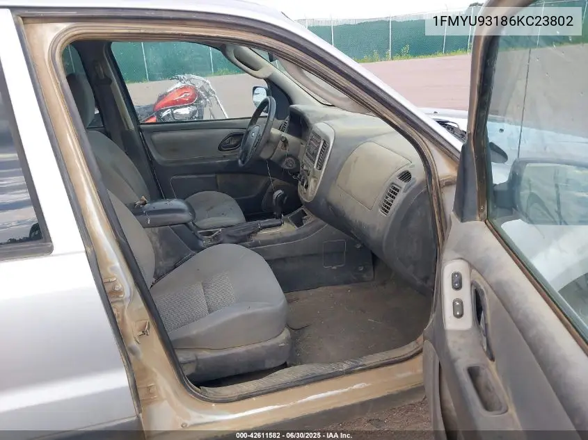 2006 Ford Escape Xlt/Xlt Sport VIN: 1FMYU93186KC23802 Lot: 42611582