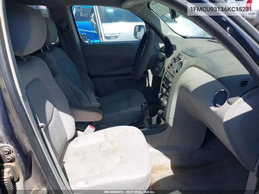 2006 Ford Escape Xlt/Xlt Sport VIN: 1FMCU93136KC15231 Lot: 42625410