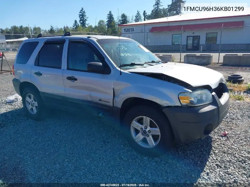 2006 Ford Escape Hev VIN: 1FMCU96H36KB01299 Lot: 42745022