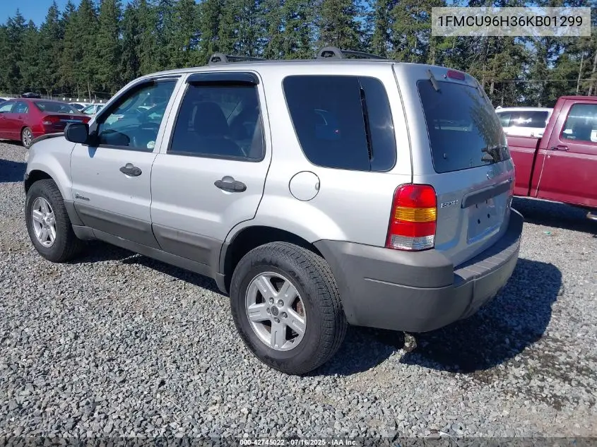 2006 Ford Escape Hev VIN: 1FMCU96H36KB01299 Lot: 42745022