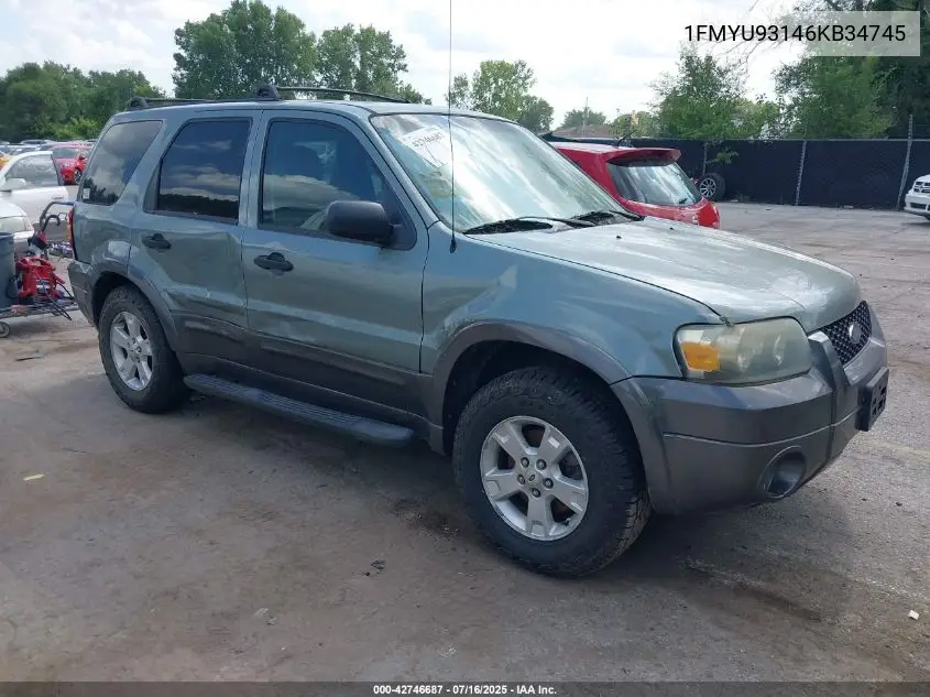 2006 Ford Escape Xlt/Xlt Sport VIN: 1FMYU93146KB34745 Lot: 42746687