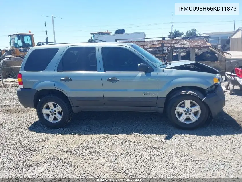2006 Ford Escape Hybrid VIN: 1FMCU95H56KD11873 Lot: 42769239