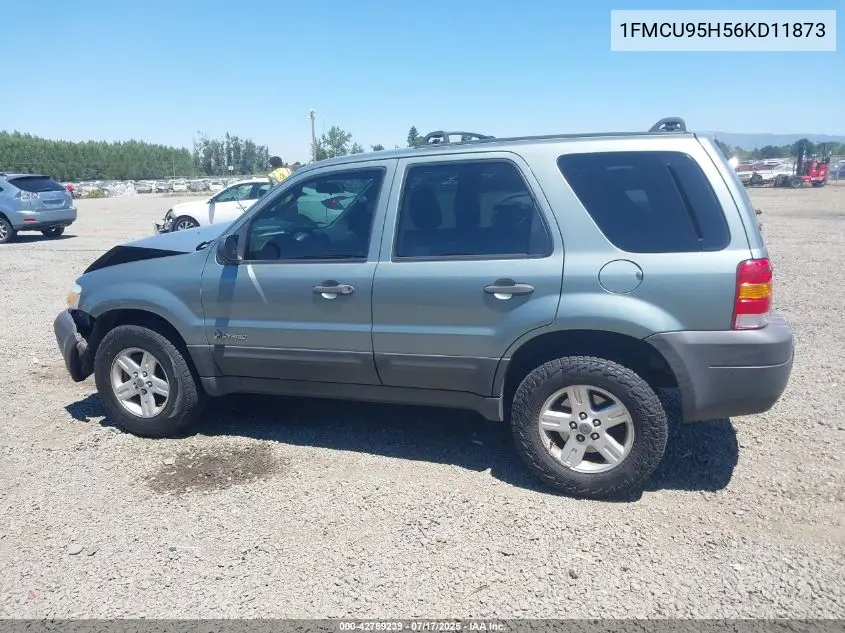 2006 Ford Escape Hybrid VIN: 1FMCU95H56KD11873 Lot: 42769239
