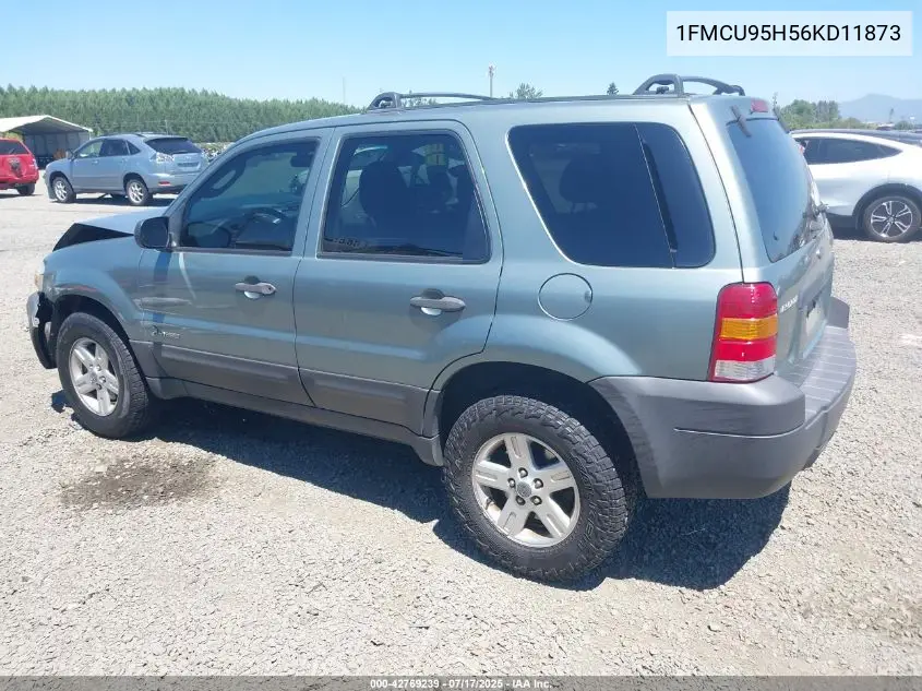 2006 Ford Escape Hybrid VIN: 1FMCU95H56KD11873 Lot: 42769239