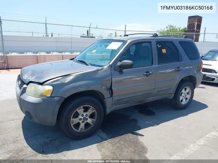 2006 Ford Escape Xlt/Xlt Sport VIN: 1FMYU03186KC50168 Lot: 42784544
