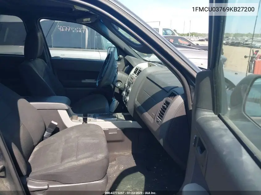2009 Ford Escape Xlt VIN: 1FMCU03769KB27200 Lot: 42773257