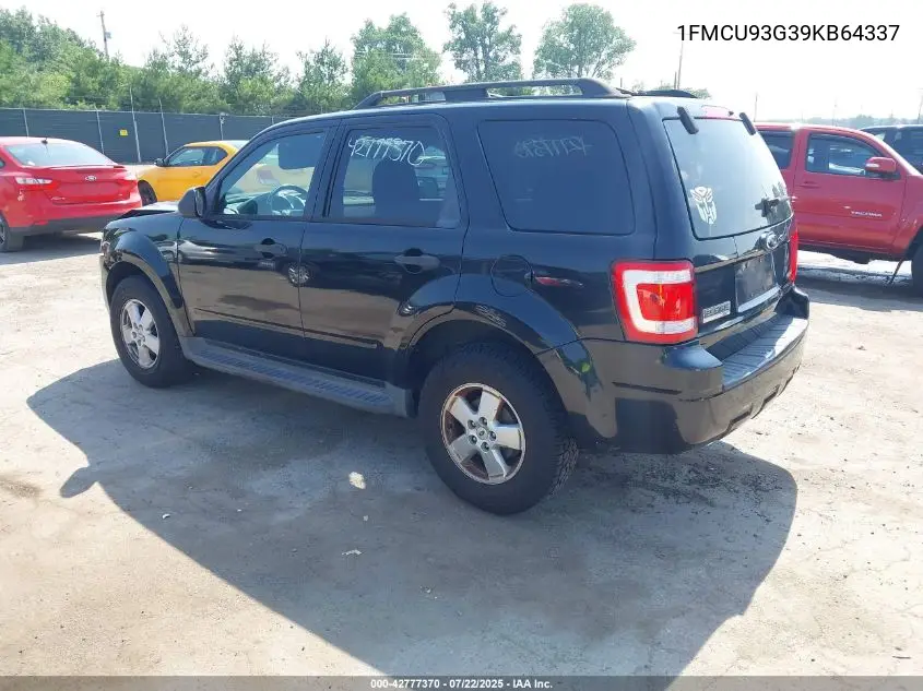 2009 Ford Escape Xlt VIN: 1FMCU93G39KB64337 Lot: 42777370