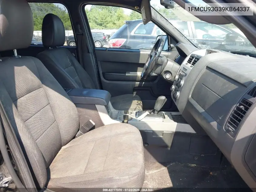 2009 Ford Escape Xlt VIN: 1FMCU93G39KB64337 Lot: 42777370
