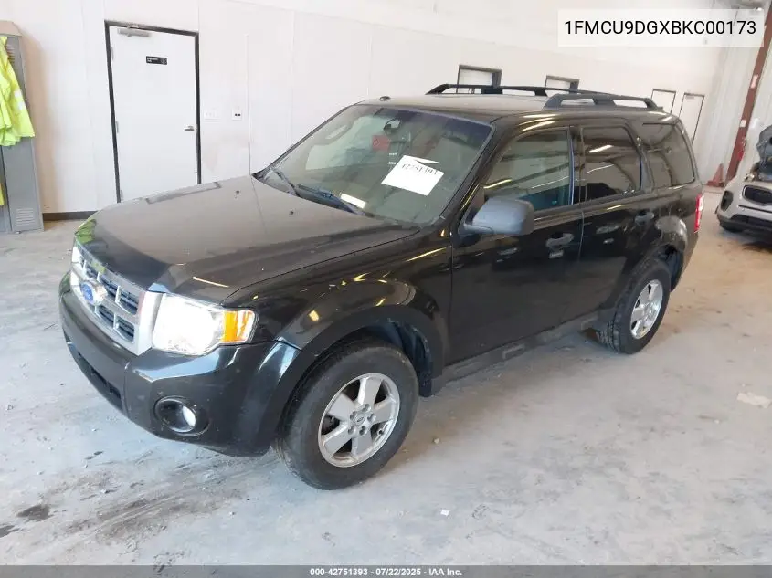 2011 Ford Escape Xlt Automatic VIN: 1FMCU9DGXBKC00173 Lot: 42751393