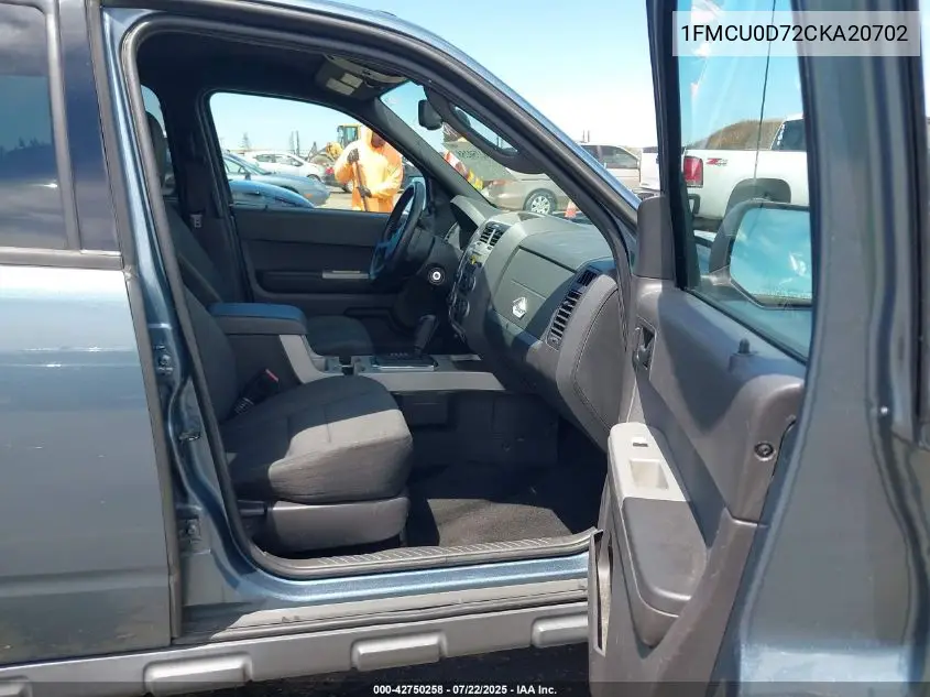 2012 Ford Escape Xlt VIN: 1FMCU0D72CKA20702 Lot: 42750258