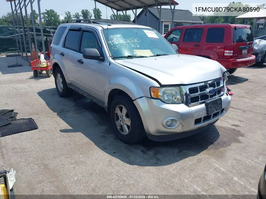 2012 Ford Escape Xlt VIN: 1FMCU0D79CKA80590 Lot: 42762020
