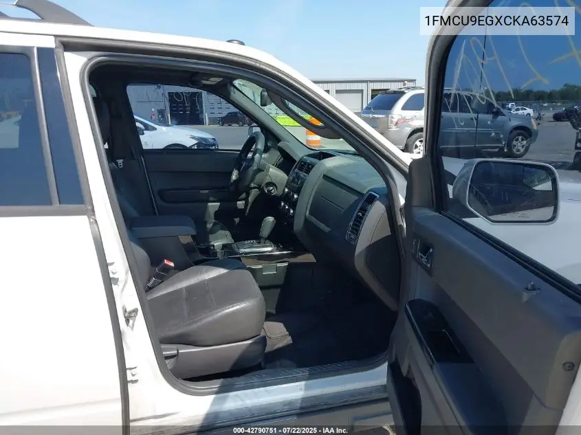 2012 Ford Escape Limited VIN: 1FMCU9EGXCKA63574 Lot: 42790751