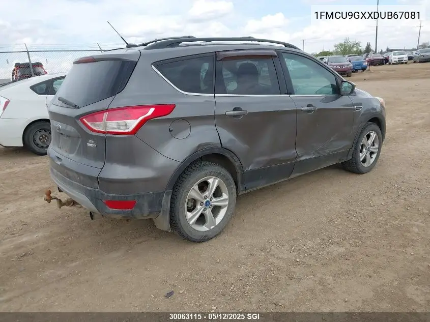 2013 Ford Escape Se VIN: 1FMCU9GXXDUB67081 Lot: 30063115