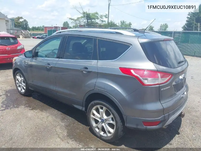 2014 Ford Escape Titanium VIN: 1FMCU0J9XEUC10891 Lot: 42602633