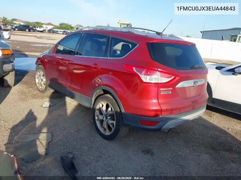 2014 Ford Escape Titanium VIN: 1FMCU0JX3EUA44843 Lot: 42604352