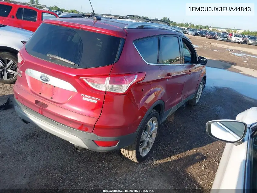 2014 Ford Escape Titanium VIN: 1FMCU0JX3EUA44843 Lot: 42604352