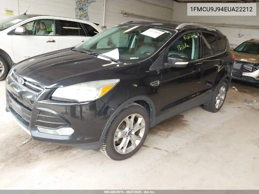 2014 Ford Escape Titanium VIN: 1FMCU9J94EUA22212 Lot: 42623018