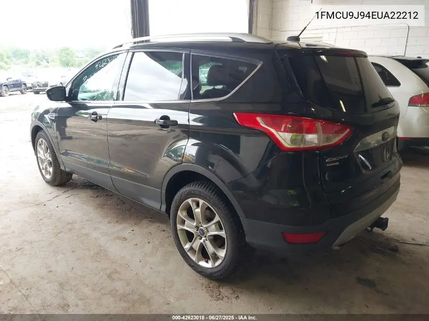2014 Ford Escape Titanium VIN: 1FMCU9J94EUA22212 Lot: 42623018