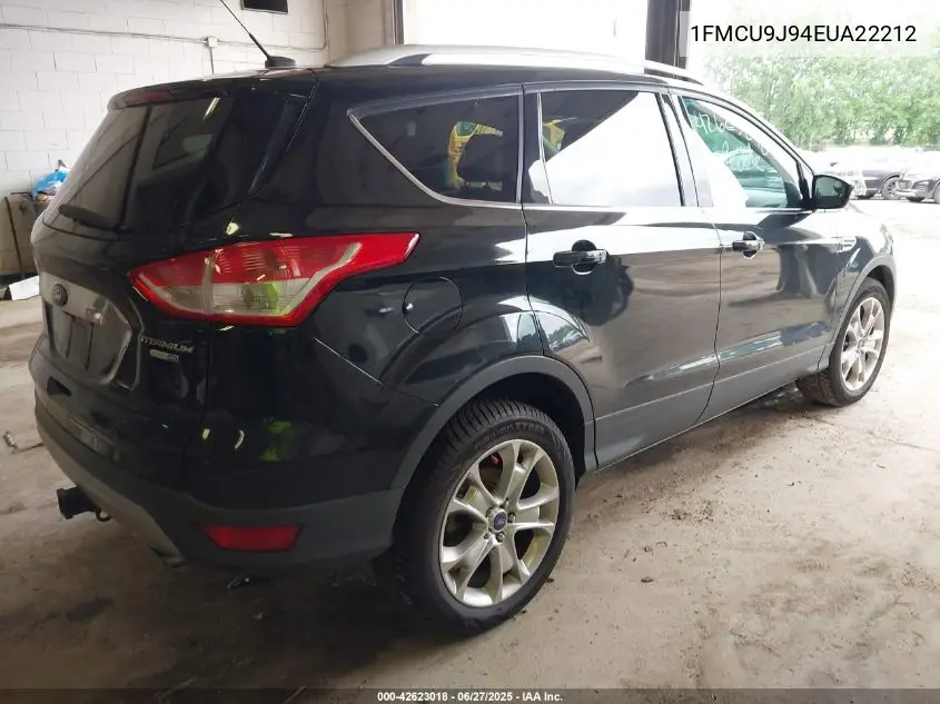 2014 Ford Escape Titanium VIN: 1FMCU9J94EUA22212 Lot: 42623018