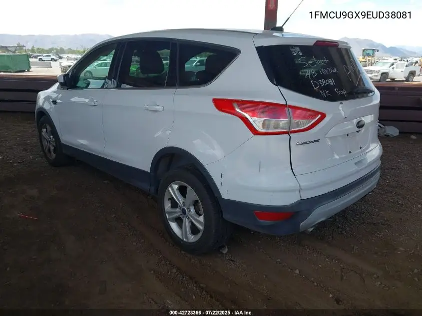 2014 Ford Escape Se VIN: 1FMCU9GX9EUD38081 Lot: 42723366