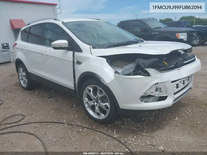 2015 Ford Escape Titanium VIN: 1FMCU9J99FUB62094 Lot: 42582111