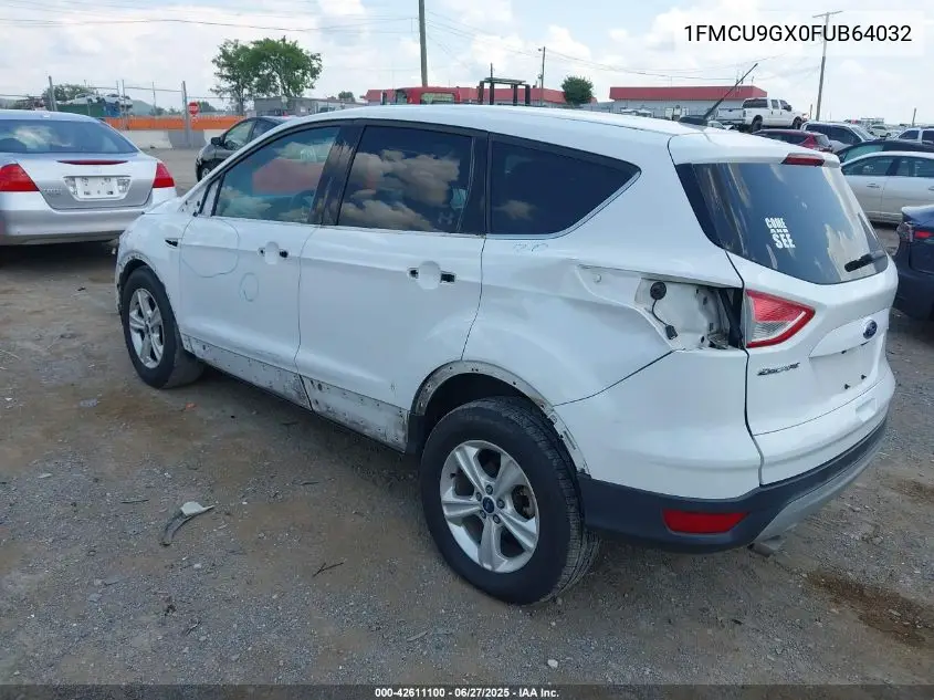 2015 Ford Escape Se VIN: 1FMCU9GX0FUB64032 Lot: 42611100