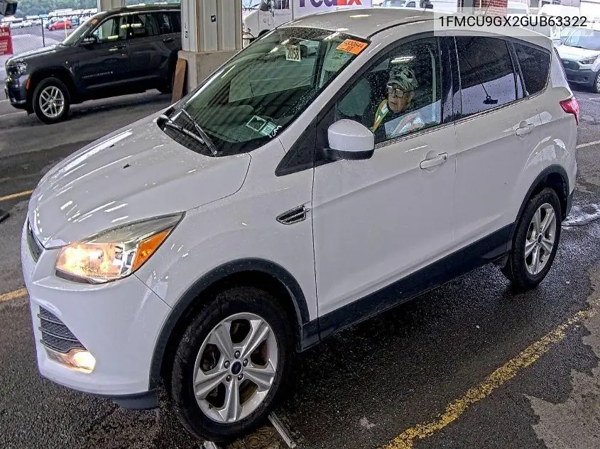 2016 Ford Escape Se VIN: 1FMCU9GX2GUB63322 Lot: 42624632