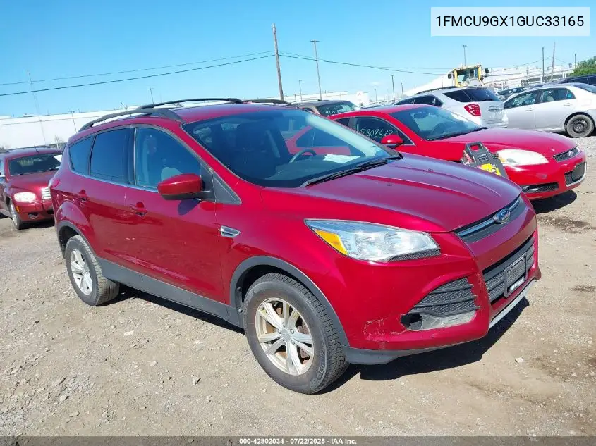 2016 Ford Escape Se VIN: 1FMCU9GX1GUC33165 Lot: 42802034