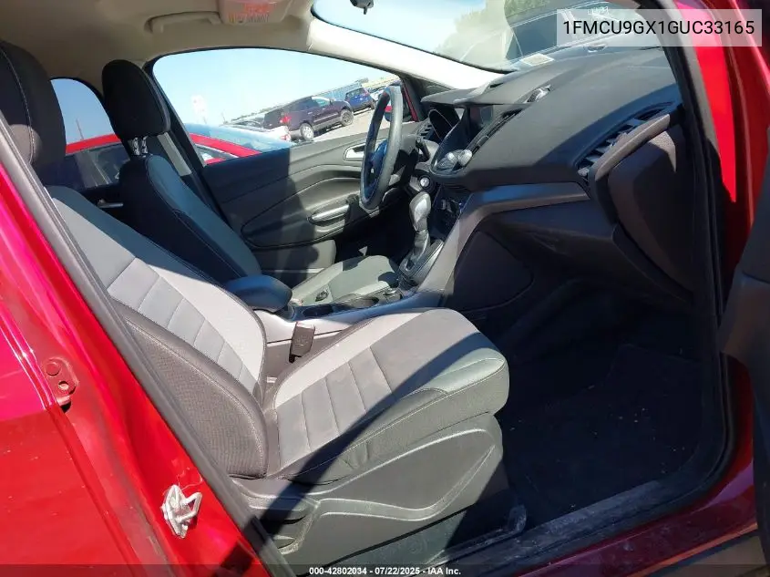 2016 Ford Escape Se VIN: 1FMCU9GX1GUC33165 Lot: 42802034