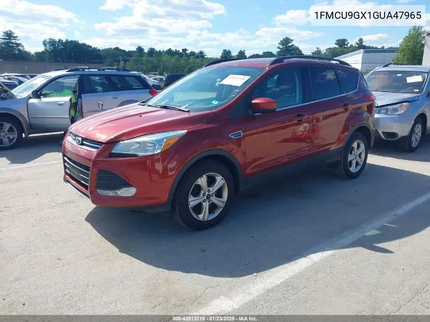 2016 Ford Escape Se VIN: 1FMCU9GX1GUA47965 Lot: 42813318